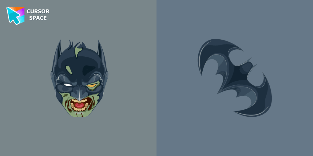Zombie Batman cursor cursor pack